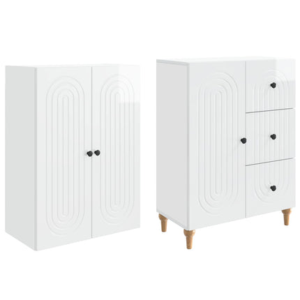 Skåpset 2 pcs 66 x 34,5 x 90 cm Konstruerat trä