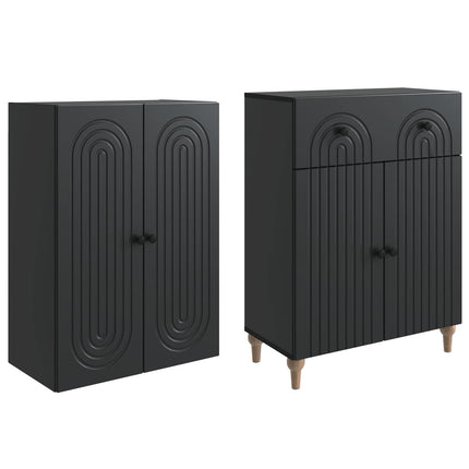 Skåpset 2 pcs 66 x 34,5 x 90 cm Konstruerat trä