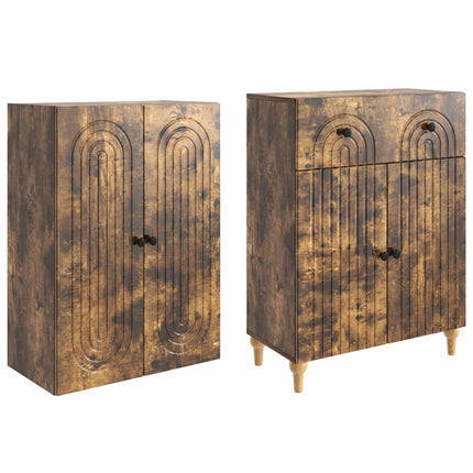 Skåpset 2 pcs 66 x 34,5 x 90 cm Konstruerat trä