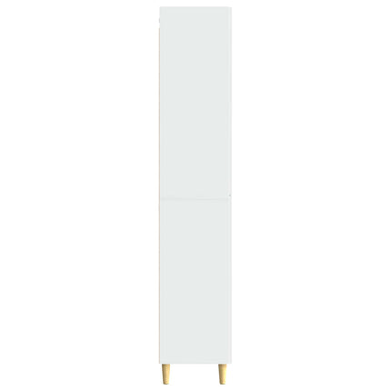 Skåpset 2 pcs Vit högglans 66 x 34,5 x 90 cm Konstruerat trä