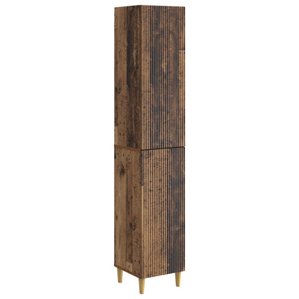 Skåpset 2 pcs Gammalt trä 33 x 34,5 x 90 cm Konstruerat trä