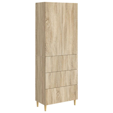Skåpset 2 pcs Sonoma-ek 66 x 34,5 x 90 cm Konstruerat trä