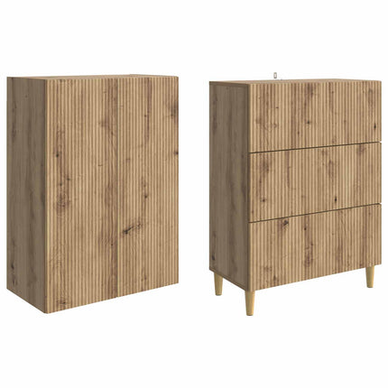 Skåpset 2 pcs 66 x 34,5 x 90 cm Konstruerat trä