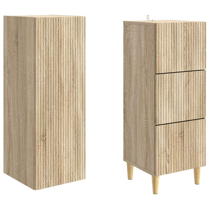 Skåpset 2 pcs 33 x 34,5 x 90 cm Konstruerat trä