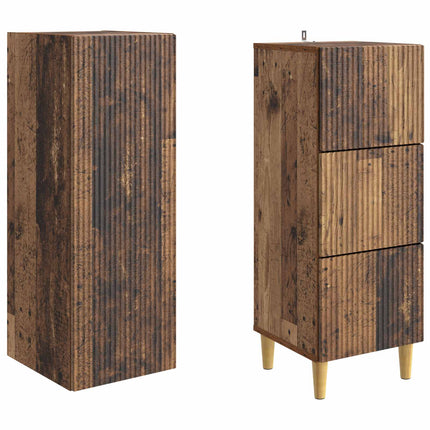 Skåpset 2 pcs 33 x 34,5 x 90 cm Konstruerat trä