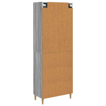 Skåpset 2 pcs Grå Sonoma 66 x 34,5 x 90 cm Konstruerat trä