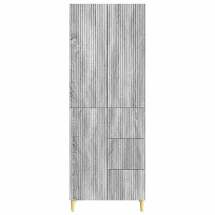 Skåpset 2 pcs Grå Sonoma 66 x 34,5 x 90 cm Konstruerat trä