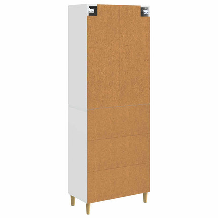 Skåpset 2 pcs Vit högglans 66 x 34,5 x 90 cm Konstruerat trä