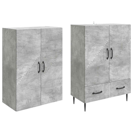 Skåpset 2 pcs 66 x 34,5 x 95 cm Konstruerat trä