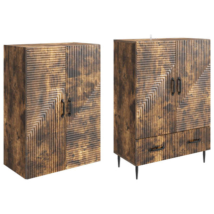 Skåpset 2 pcs 66 x 34,5 x 95 cm Konstruerat trä