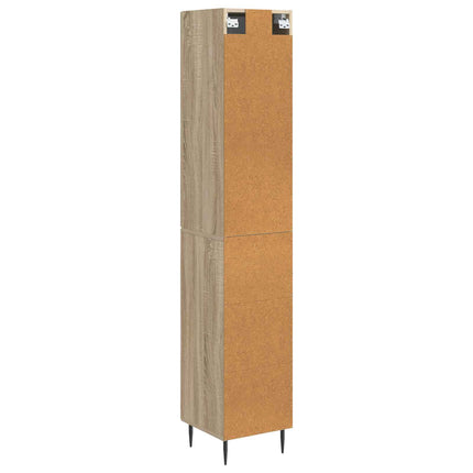 Skåpset 2 pcs Sonoma-ek 33 x 34,5 x 89,5 cm Konstruerat trä