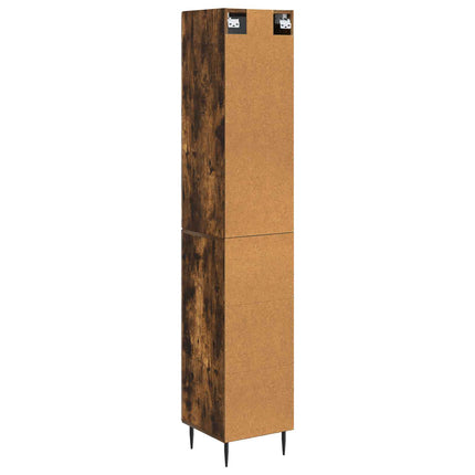 Skåpset 2 pcs Rökt ek 33 x 34,5 x 89,5 cm Konstruerat trä