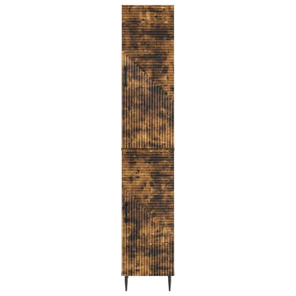 Skåpset 2 pcs Rökt ek 33 x 34,5 x 89,5 cm Konstruerat trä