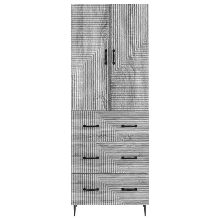 Skåpset 2 pcs Grå Sonoma 66 x 34,5 x 90 cm Konstruerat trä
