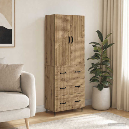 Skåpset 2 st 66 x 34,5 x 90 cm Konstruerat trä Artisan-ek