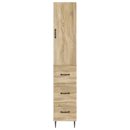Skåpset 2 pcs Sonoma-ek 33 x 34,5 x 90 cm Konstruerat trä