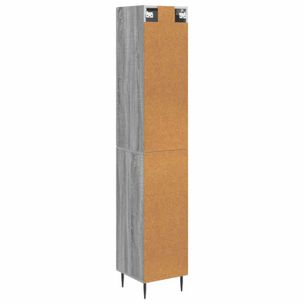 Skåpset 2 pcs Grå Sonoma 33 x 34,5 x 90 cm Konstruerat trä