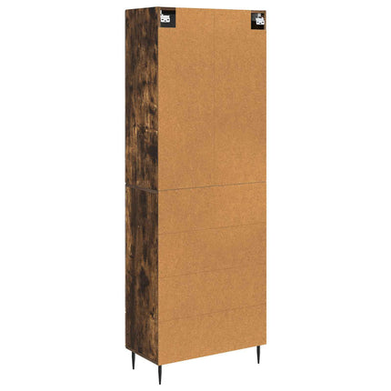Skåpset 2 pcs Rökt ek 66 x 34,5 x 89,5 cm Konstruerat trä