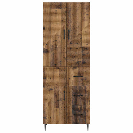 Skåpset 2 pcs Gammalt trä 66 x 34,5 x 89,5 cm Konstruerat trä