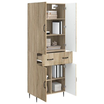 Skåpset 2 pcs Sonoma-ek 66 x 34,5 x 89,5 cm Konstruerat trä