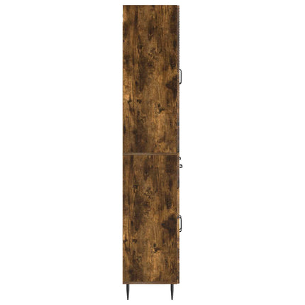 Skåpset 2 pcs Rökt ek 66 x 34,5 x 89,5 cm Konstruerat trä