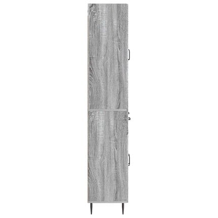 Skåpset 2 pcs Grå Sonoma 66 x 34,5 x 89,5 cm Konstruerat trä
