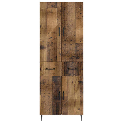 Skåpset 2 pcs Gammalt trä 66 x 34,5 x 89,5 cm Konstruerat trä