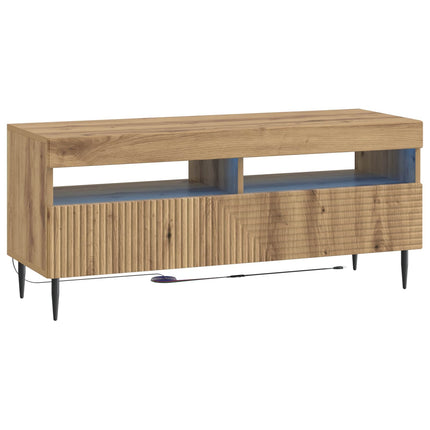 3-delad LED TV-bänk Artisan-ek Konstruerat trä