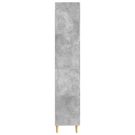 Skåpset 2 pcs Betonggrå Konstruerat trä