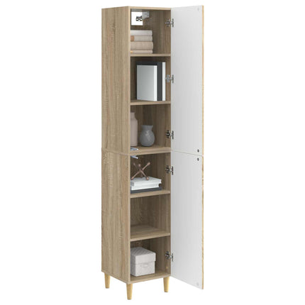 Skåpset 2 pcs Sonoma-ek Konstruerat trä