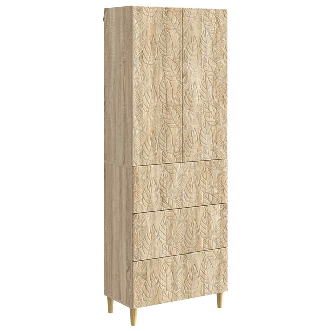 Skåpset 2 st 66 x 34,5 x 90 cm Konstruerat trä Sonoma-ek
