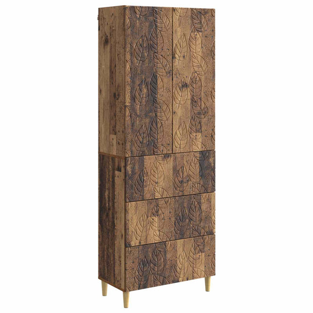 Skåpset 2 st 66 x 34,5 x 90 cm Konstruerat trä Gammalt trä