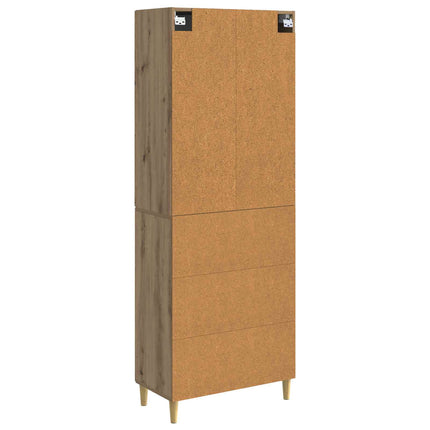 Skåpset 2 pcs Artisan-ek 66 x 34,5 x 90 cm Konstruerat trä