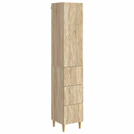 Skåpset 2 st 33 x 34,5 x 90 cm Konstruerat trä Sonoma-ek