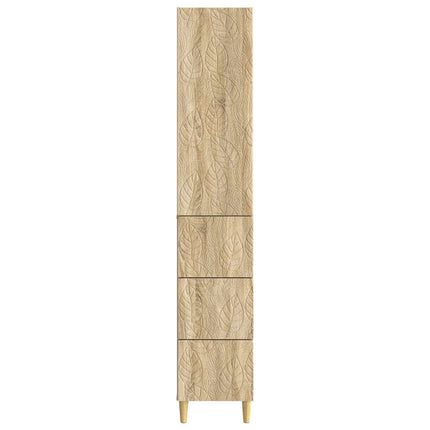 Skåpset 2 st 33 x 34,5 x 90 cm Konstruerat trä Sonoma-ek