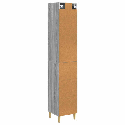 Skåpset 2 pcs Grå Sonoma 33 x 34,5 x 90 cm Konstruerat trä