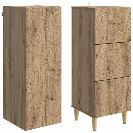 Skåpset 2 pcs Artisan-ek 33 x 34,5 x 90 cm Konstruerat trä