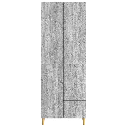 Skåpset 2 st Grå Sonoma 66 x 34.5 x 90 cm Engineered Wood