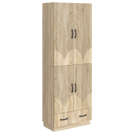Skåpset 2 pcs Sonoma-ek Konstruerat trä