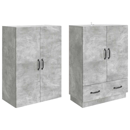 Skåpset 2 pcs Konstruerat trä