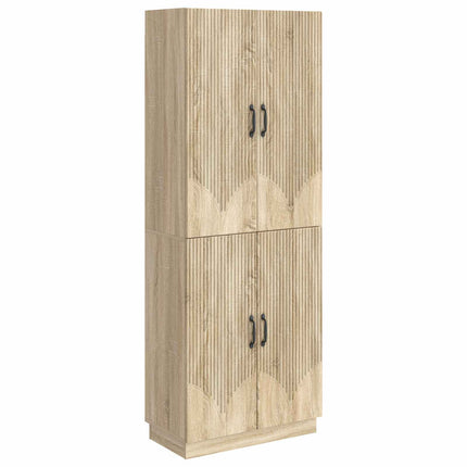 Skåpset 2 pcs Sonoma-ek Konstruerat trä