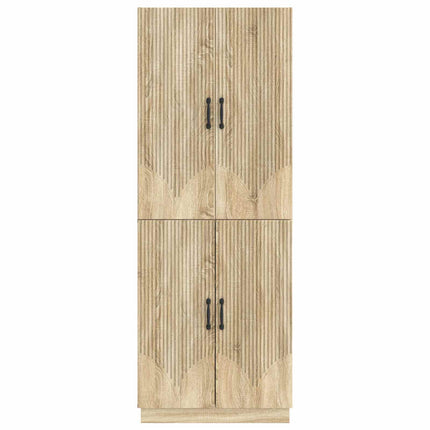 Skåpset 2 pcs Sonoma-ek Konstruerat trä