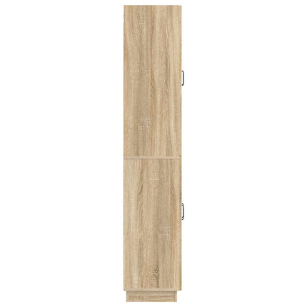 Skåpset 2 pcs Sonoma-ek Konstruerat trä