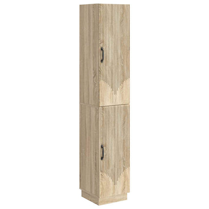 Skåpset 2 pcs Sonoma-ek Konstruerat trä