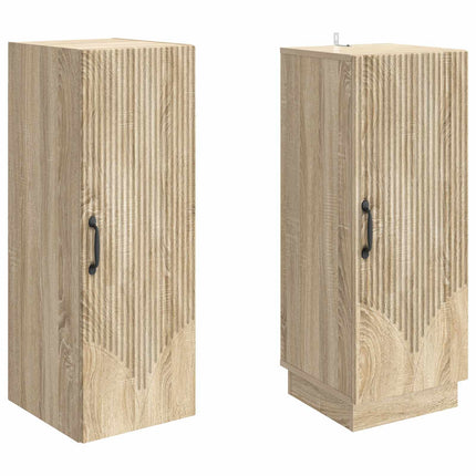 Skåpset 2 pcs Sonoma-ek Konstruerat trä
