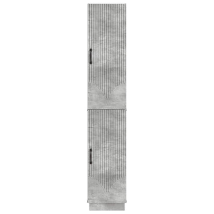 Skåpset 2 pcs Betonggrå Konstruerat trä