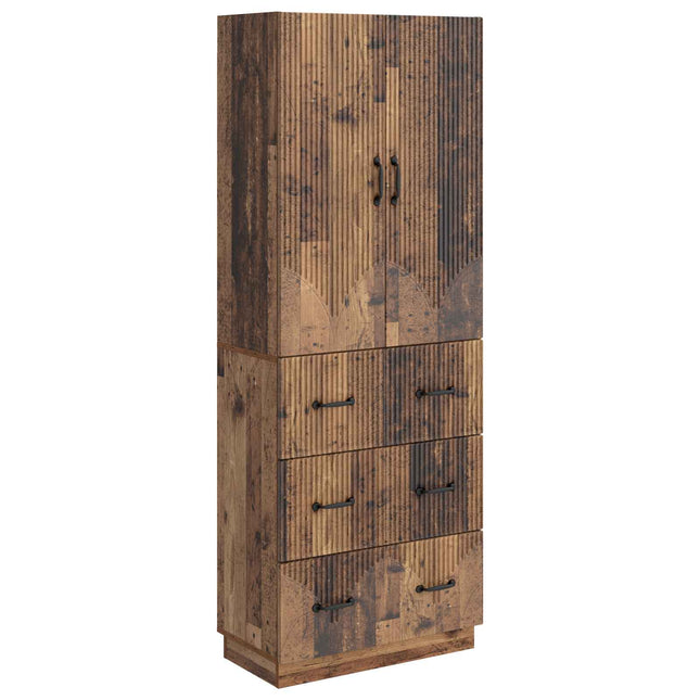 Skåpset 2 st 66 x 34,5 x 87 cm Konstruerat trä Gammalt trä