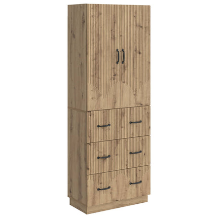Skåpset 2 pcs Artisan-ek 66 x 34,5 x 87 cm Konstruerat trä