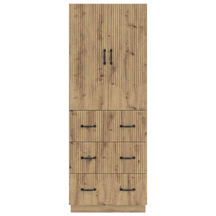 Skåpset 2 pcs Artisan-ek 66 x 34,5 x 87 cm Konstruerat trä