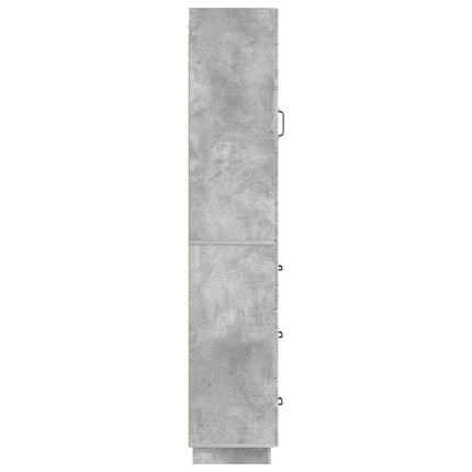 Skåpset 2 pcs Betonggrå 33 x 34,5 x 87 cm Konstruerat trä